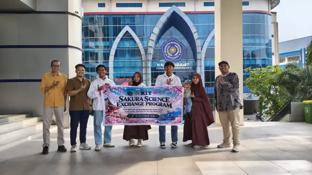Fakultas Teknik Unismuh Makassar Lepas Tiga Mahasiswa Ikuti Sakura Science Exchange Program di Jepang