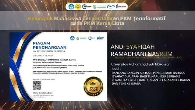 Dukungan Penuh Fakultas Teknik Antarkan AmertaSign Raih PKM Award 2026
