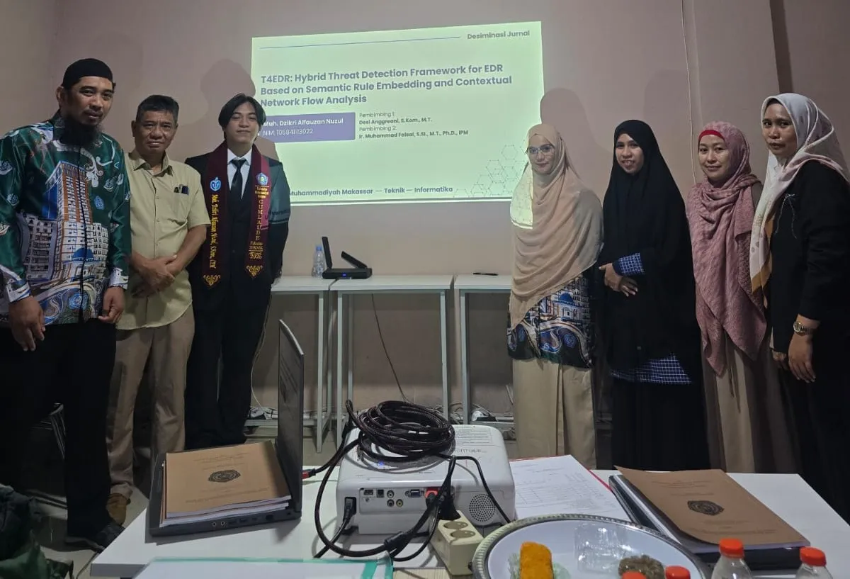 Diseminasi Tugas Akhir Jalur Non Skripsi Berbasis Publikasi Jurnal SINTA 2 oleh Mahasiswa Informatika Unismuh Makassar